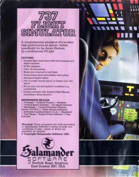 737 Flight Simulator (19xx)(Salamander)[a][FS7371] box cover back